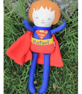 Papusa baieti Superman personalizata cu numele 249,00 Lei