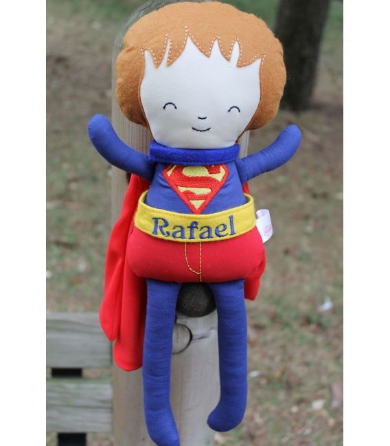 Papusa baieti Superman personalizata cu numele 249,00 Lei