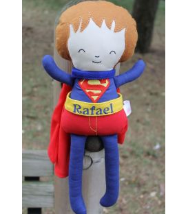 Papusa baieti Superman personalizata cu numele 249,00 Lei
