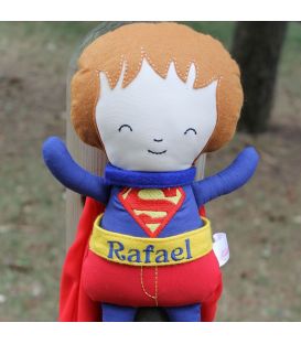 Papusa baieti Superman personalizata cu numele