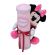 Lumanare botez scurta cu jucarie Minnie Mouse