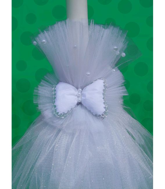 Lumanare botez personalizata papion