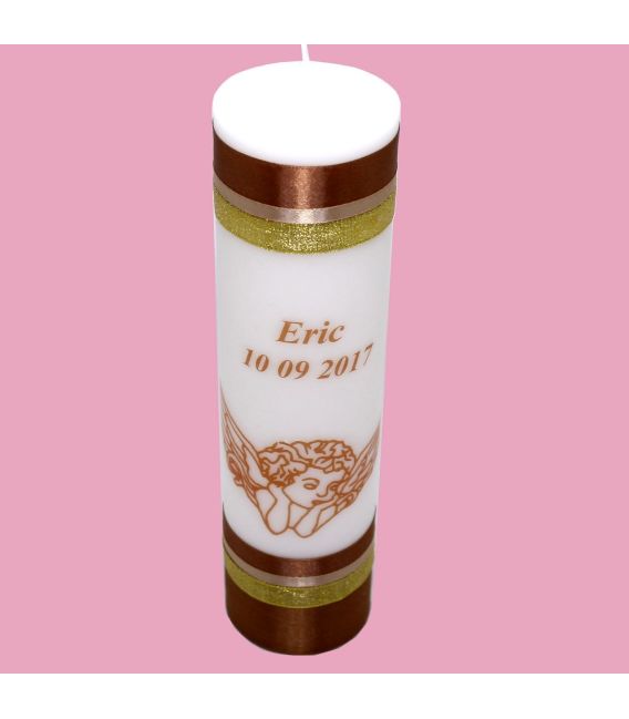 Lumanare botez personalizata printata un ingeras