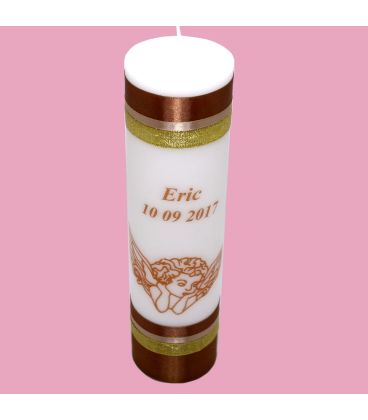 Lumanare botez personalizata printata un ingeras
