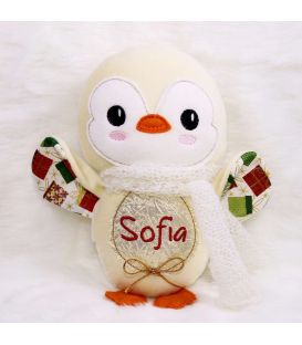 Jucarie personalizata cu nume model pinguin Sofia