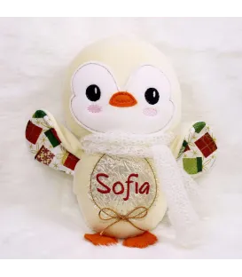 Jucarie personalizata cu nume model pinguin Sofia
