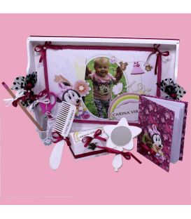 Set de mot cu Minie Mouse si poza fetitei 7 piese