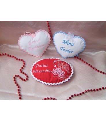 Lumanare botez personalizata ingeras cu floare