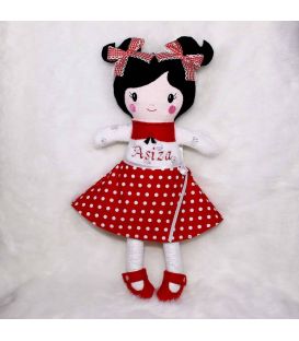 Jucarii personalizate bebelusi - Papusa handmade personalizata Asiza si accesorii