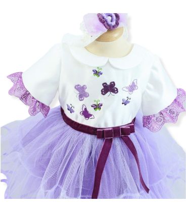 Rochita botez fluturasi brodati