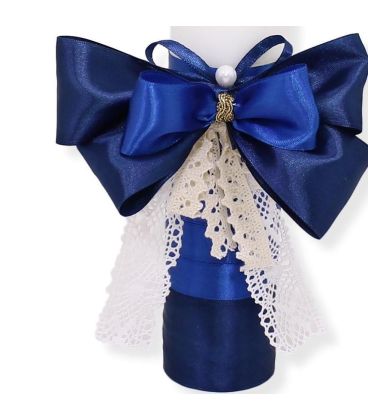 Lumanare botez personalizata scurta cu nume