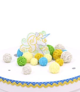 Trusou botez personalizat cutie unicorn  - Trusouri  Botez Complete