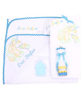 Trusou botez personalizat cutie unicorn  - Trusouri  Botez Complete