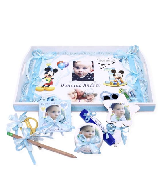 Set personalizat taierea motului Mickey Mouse