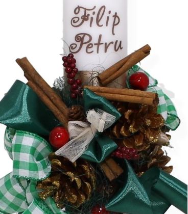 Lumanare botez vis de iarna