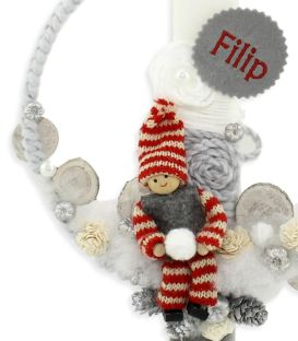 Lumanare botez Filip