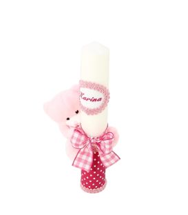 Lumanare botez fetite Fluffy Bear