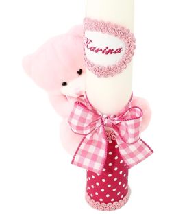 Lumanare botez fetite Fluffy Bear