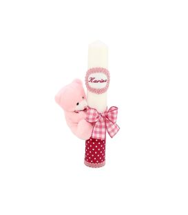 Lumanare botez fetite Fluffy Bear