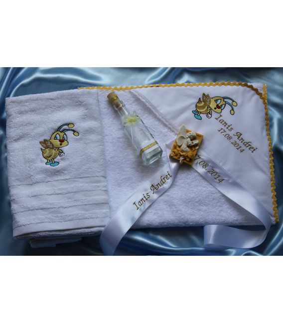 Trusou botez personalizat Albinuta