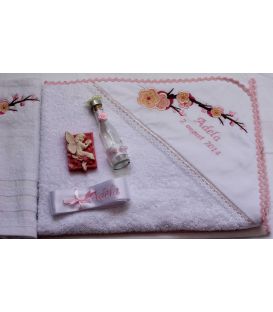Trusou botez personalizat floare de cires