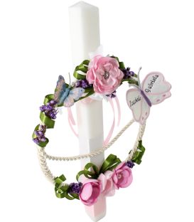 Lumanare de botez personalizata Efervescenta