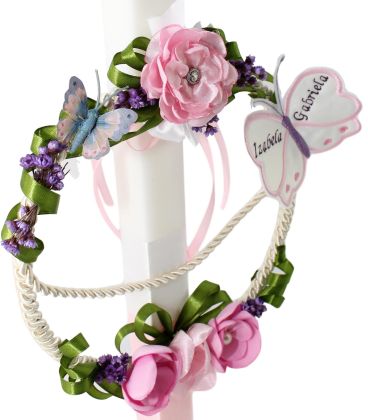 Lumanare de botez personalizata Efervescenta