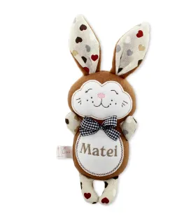 Jucarie handmadepersonalizata iepuras Matei