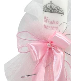 Lumanare botez coronita printesei