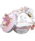Set cutie si trusou botez unicorn pudrat
