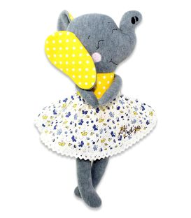 Jucarii personalizate bebelusi - Elefant de plus personalizat - Abi