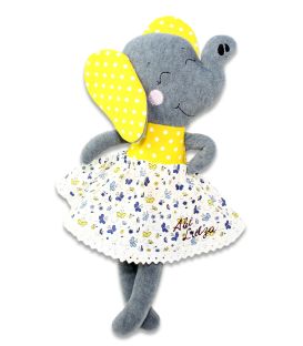 Jucarii personalizate bebelusi - Elefant de plus personalizat - Abi