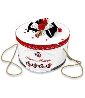 Trusouri botez traditionale - Trusou botez traditional complet personalizat trandafiri