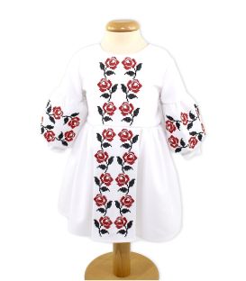 Trusouri botez traditionale - Trusou botez traditional complet personalizat trandafiri