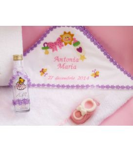 Trusou botez personalizat soare fluturasi si jucarii