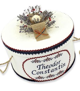  Trusou botez complet model traditional Constantin - cutie rotunda