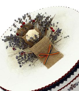 Trusou botez complet model traditional Constantin - decoratiune capac cutie