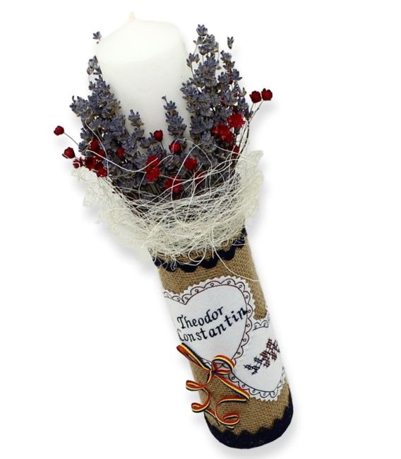 Trusou botez complet traditional Constantin - lumanare botez