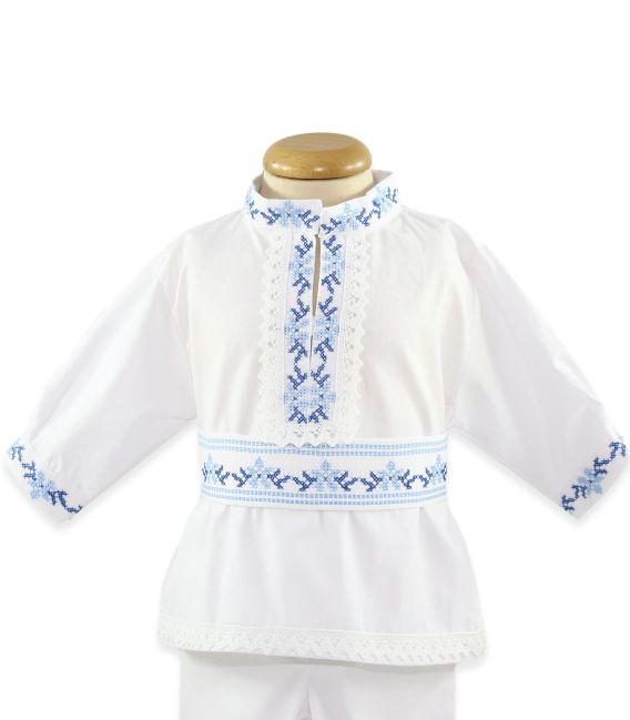  Trusou traditionale Tudor - camasa brodata focus