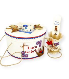 Trusouri botez traditionale - Set botez complet băieți traditional personalizat Luca