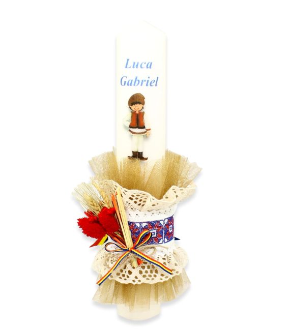 Trusouri botez traditionale - Set botez complet băieți traditional personalizat Luca