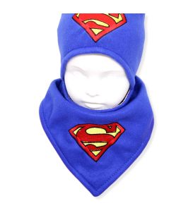 Cadou de Crăciun personalizat caciulita și fular Superman