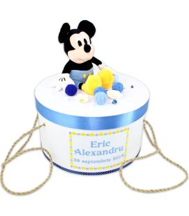 Trusou botez personalizat complet Baby Mickey dragalas 20 piese  - Trusouri  Botez Complete