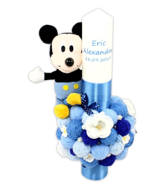 Trusou botez personalizat complet Baby Mickey dragalas 20 piese  - Trusouri  Botez Complete