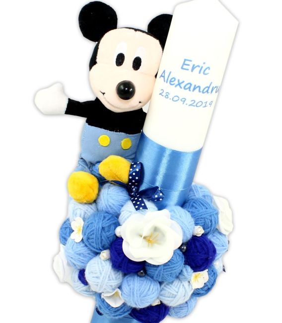 Trusou botez personalizat complet Baby Mickey dragalas 20 piese  - Trusouri  Botez Complete