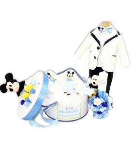Trusou botez personalizat complet Baby Mickey dragalas 20 piese  - Trusouri  Botez Complete