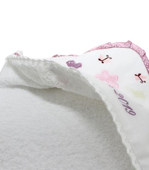 Trusou botez fete si cutie alegerea nasilor fluturasi pudrati