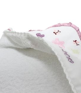 Trusou botez fete si cutie alegerea nasilor fluturasi pudrati