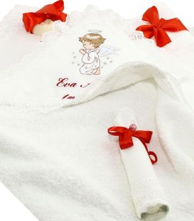 Trusou botez si cutie decorata alegerea nasilor Ingerasul de rubin