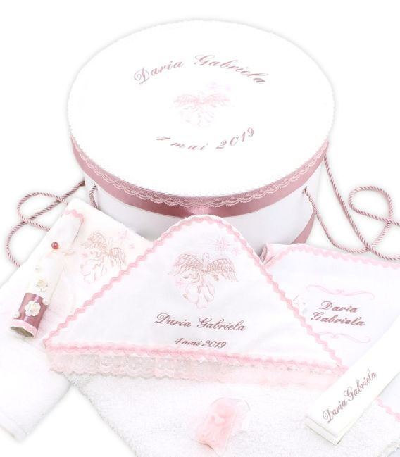Set trusou botez fete si cutie ingeras calauzitor